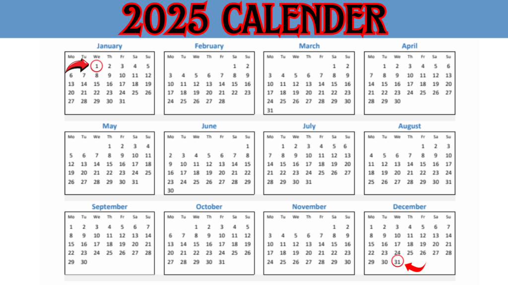 2025 Calendar