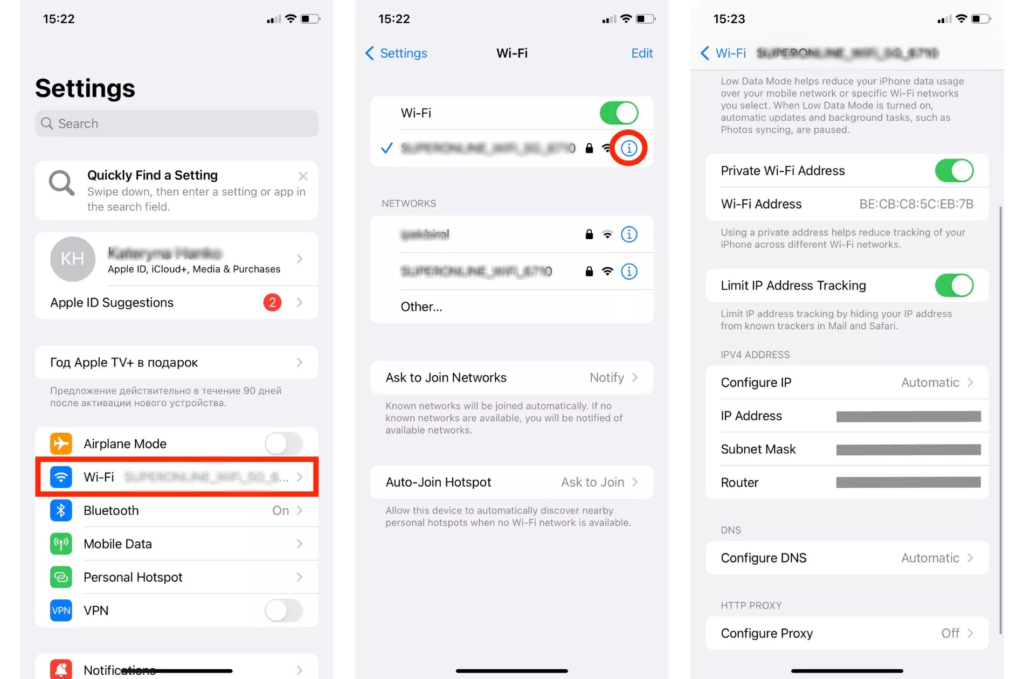  Screenshots or illustrations of the steps to find the IP address on various platforms.