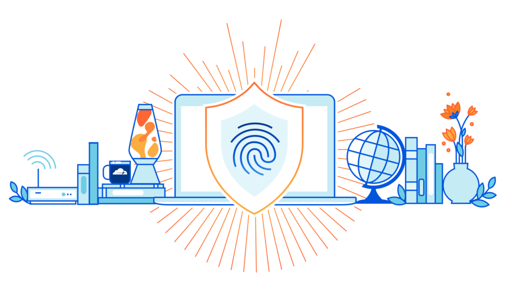 A security shield around an IP address, illustrating protection and privacy.