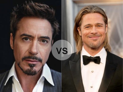 Robert Downey Jr. Brad Pitt
